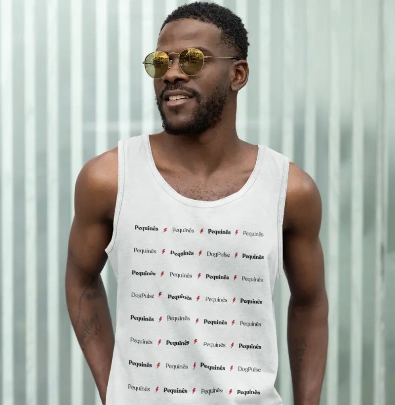 Camiseta Regata Dog Pulse Collection Ray of Light - Pequinês