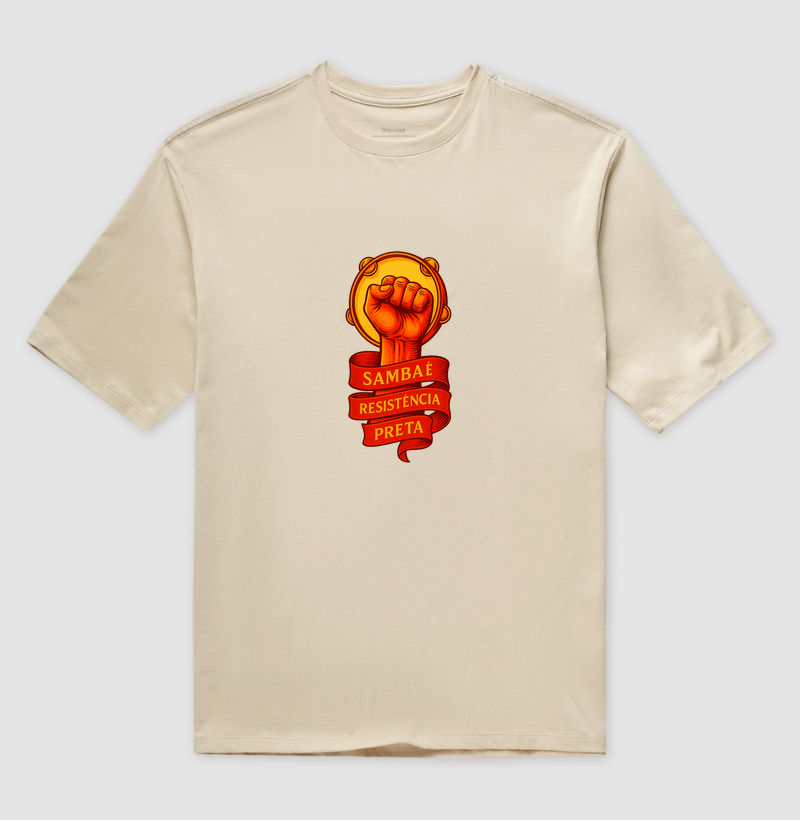 Camiseta Original Samba é Resistência Preta