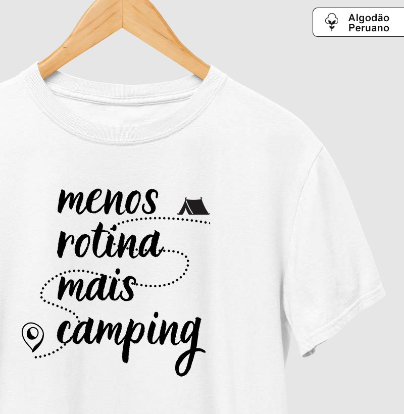 Menos rotina, mais camping.