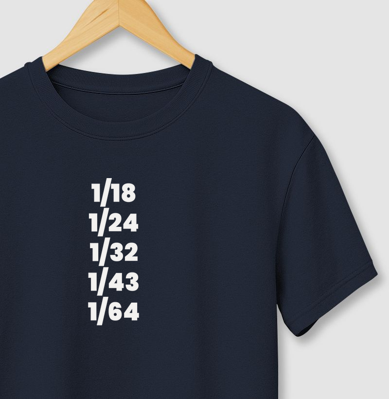 Camiseta colecionador miniaturas escalas