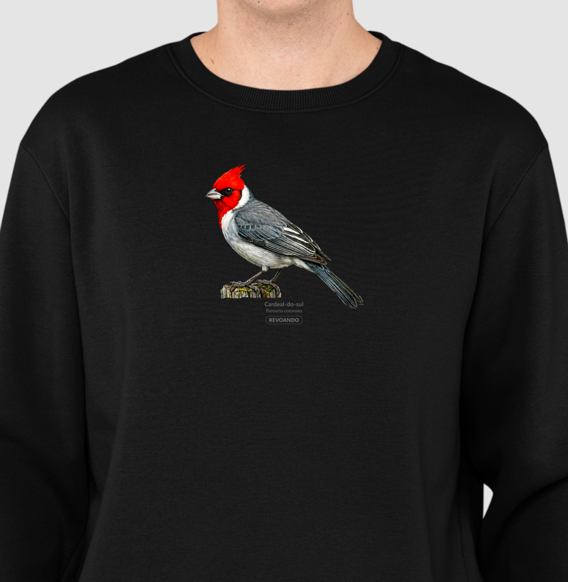 Traços Alados - Cardeal-do-sul - Moletom