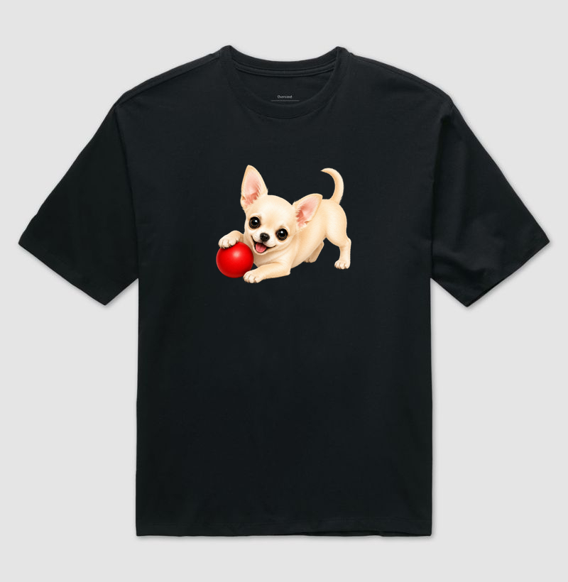 Chihuahua Claro - Desenho Animado - Camiseta Oversized