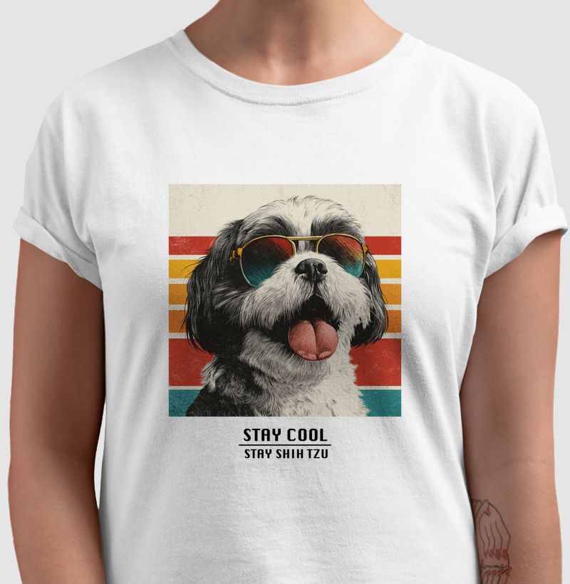 Camiseta Stay Cool Stay Shih Tzu