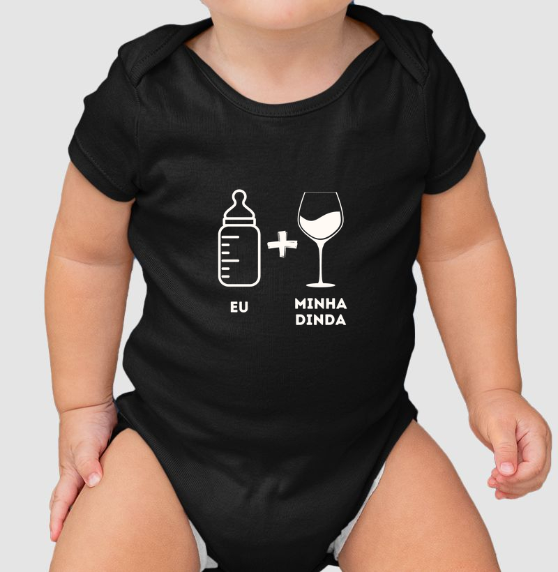 Body Eu e Minha Dinda - Body Infantil