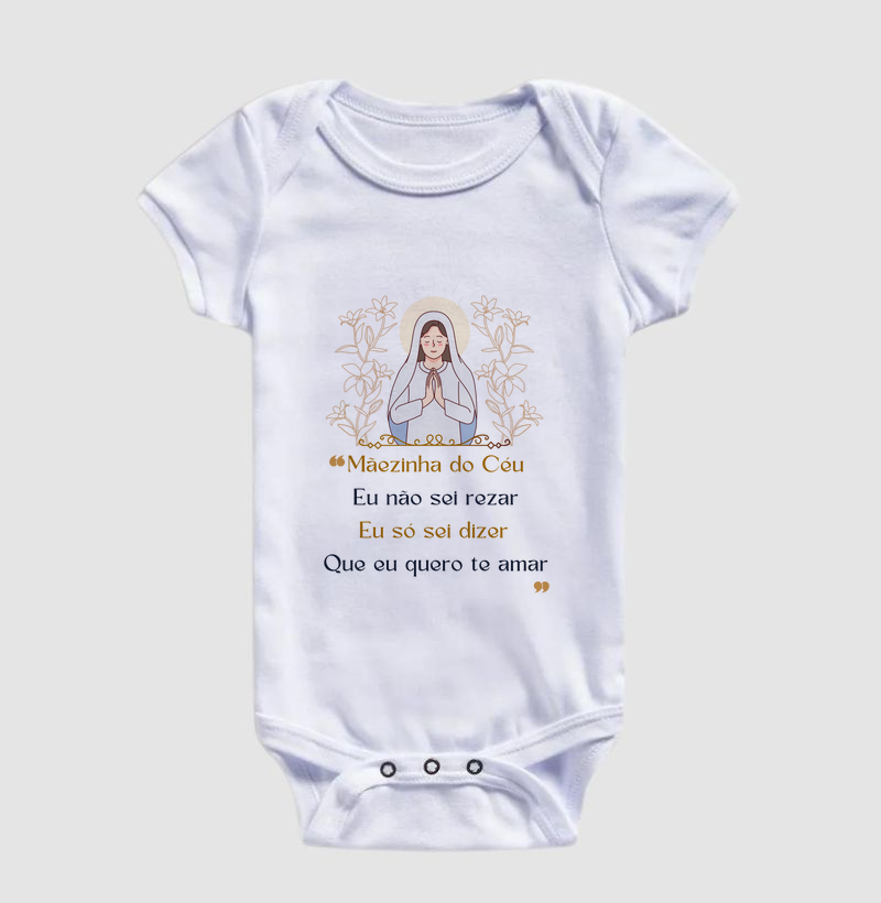 Body para Bebê Maezinha do Céu