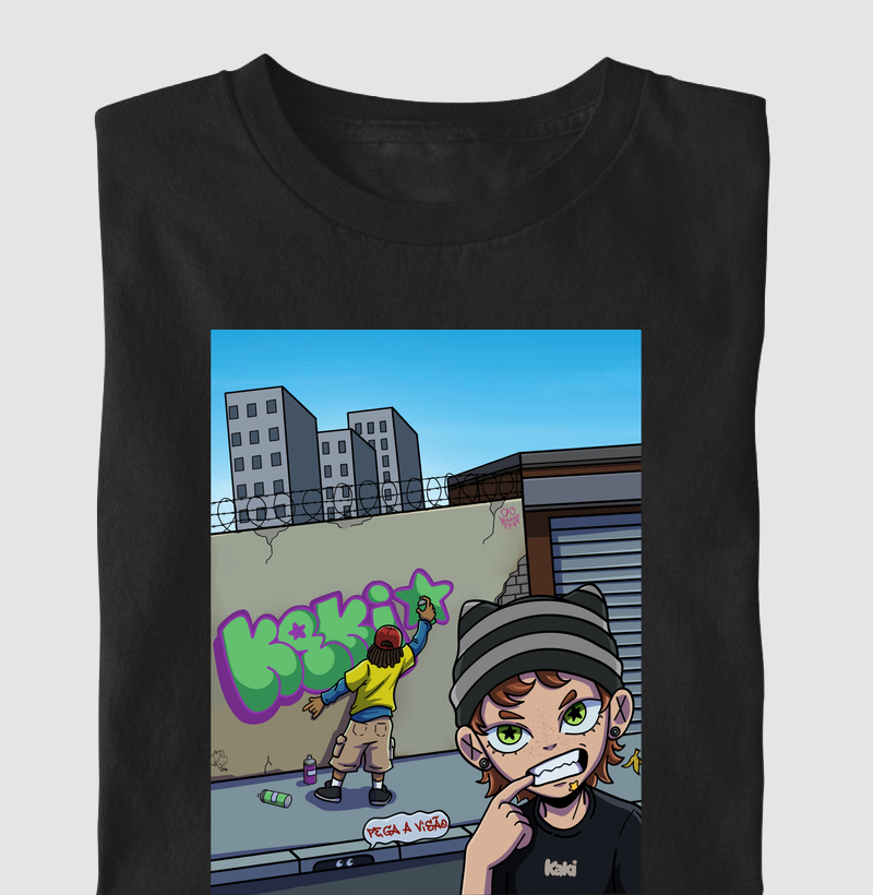 Camiseta Pega a Visão Kaki Regular Fit