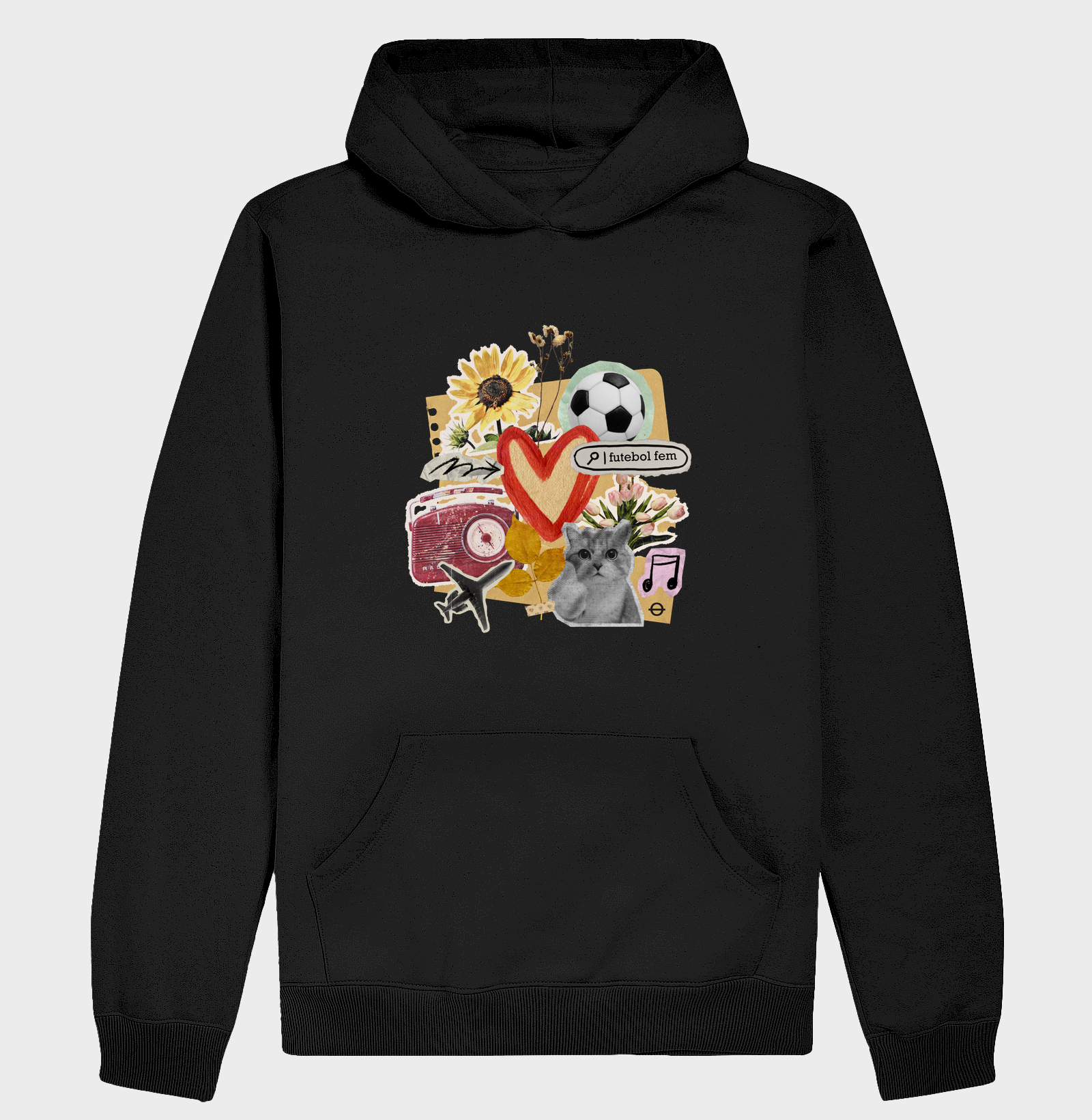 colagem futebol fem e outros amores gato