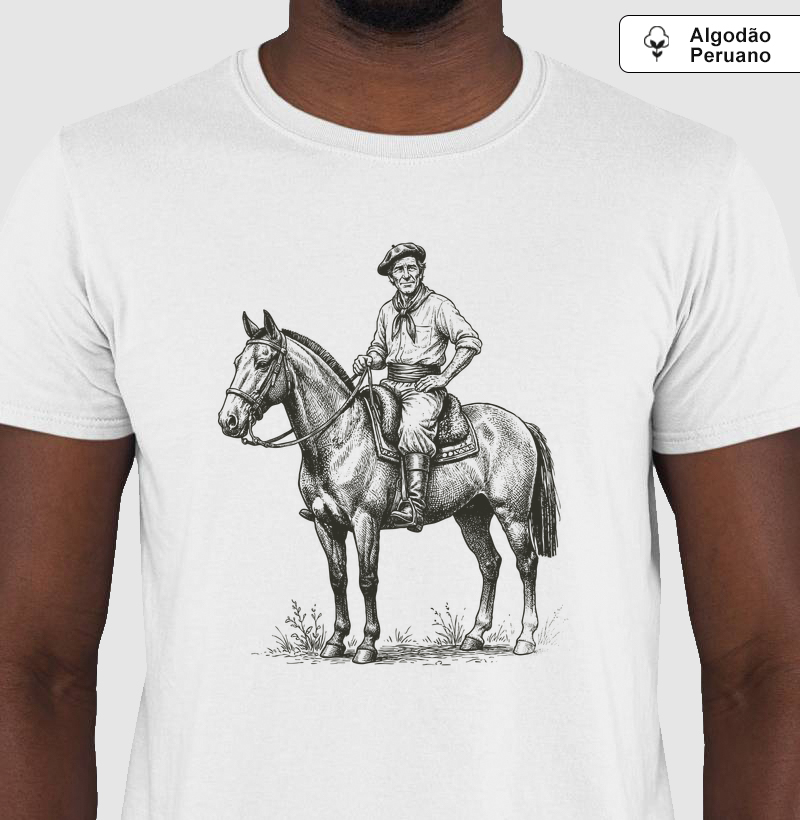 Camiseta Gaúcho a Cavalo - Identidade de Campo