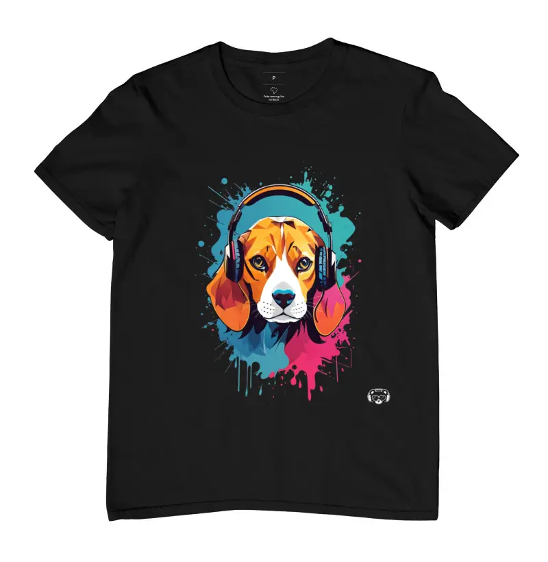 Camiseta Beagle Headphones