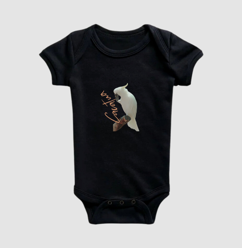 Baby Body Cacatua - Minimalista 