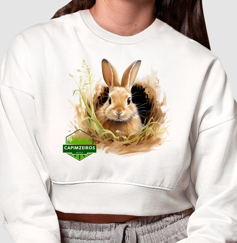 Cropped Moletom Capimzeiros - Coelhos & Lebres 6