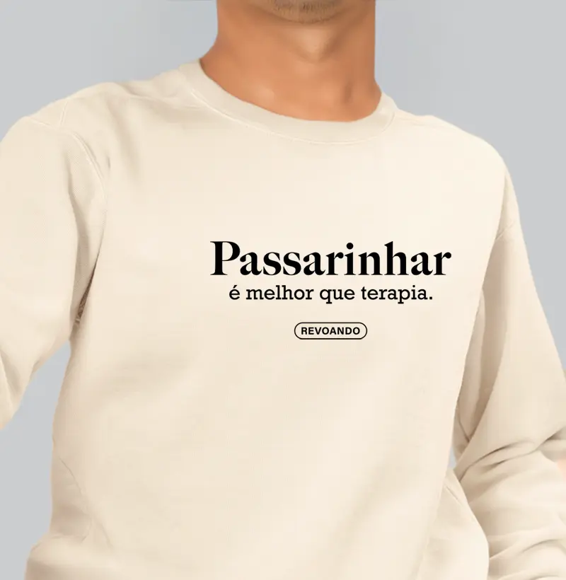 Aves em Texto - Melhor que terapia - Moletom