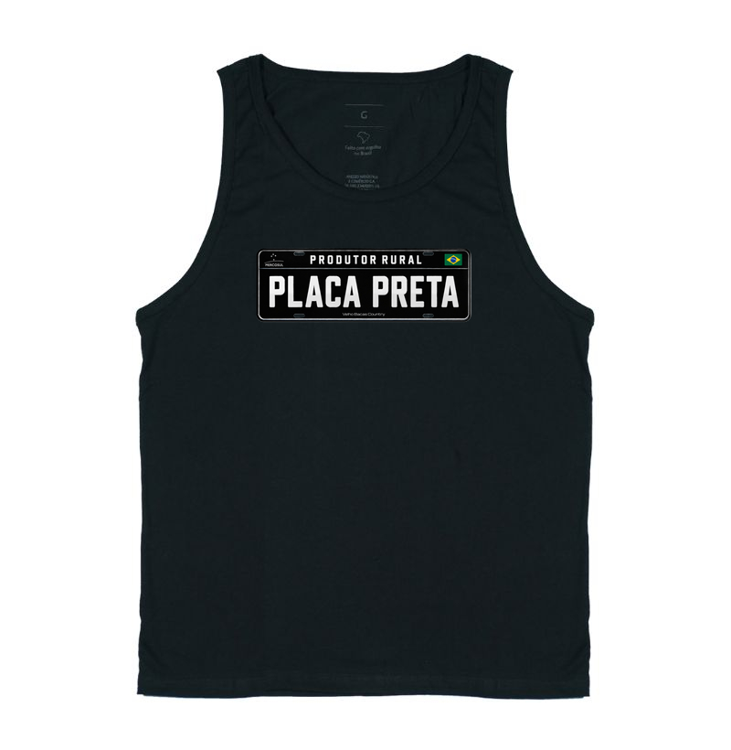 Placa Preta (Produtor Rural) - Regata