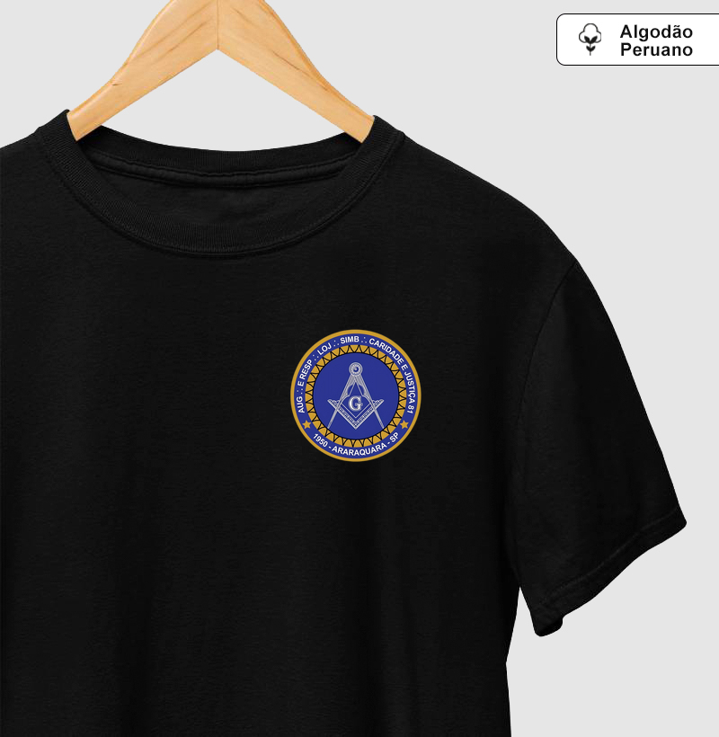 CAMISETA ARLS CARIDADE E JUSTIÇA Nº81 - Mr. GADU