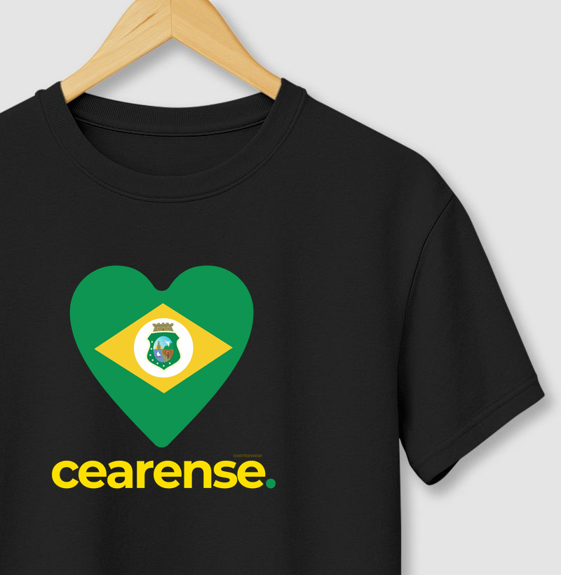 Camiseta Coração Cearense. | OxenteWear - Camiseta