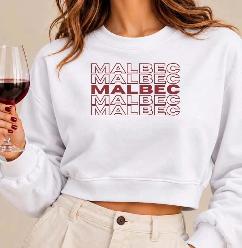 Malbec - Cropped Moletom