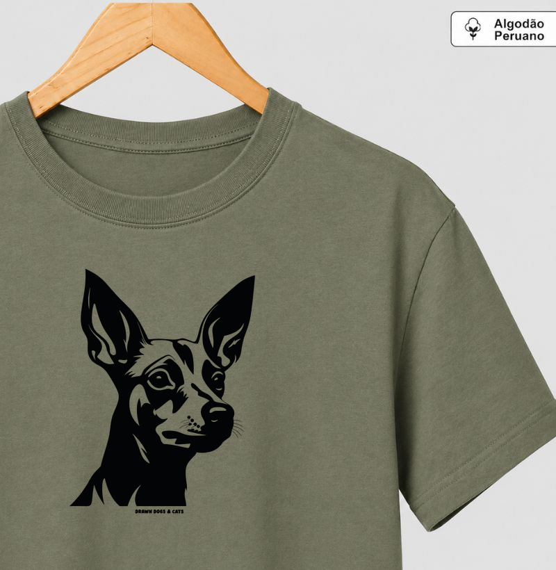 Pincher de lado - Camiseta Algodão Peruano