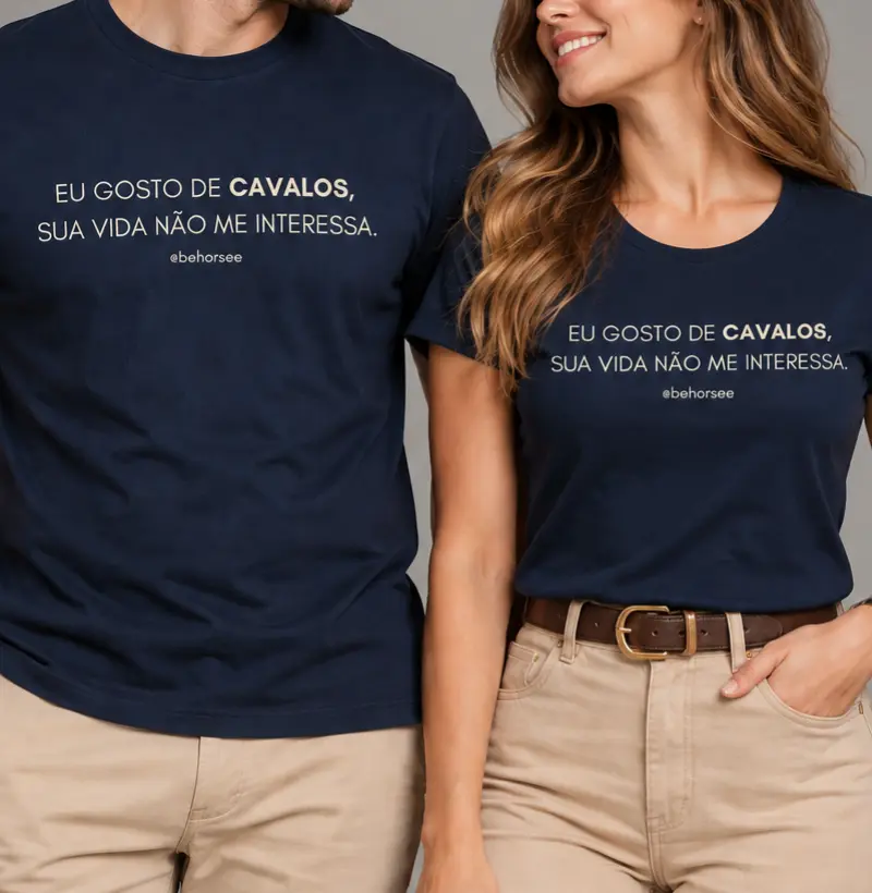Eu gosto de cavalos  - Camiseta