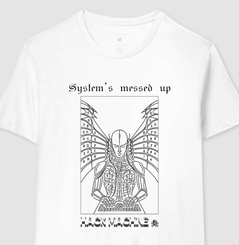 Camiseta Hack Machine – System's Messed Up / Machine Stories™