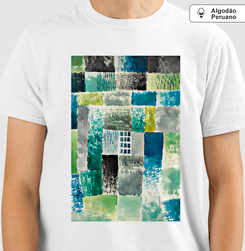 Camiseta Paul Klee Arte Abstrata Geométrica Modernista Premium