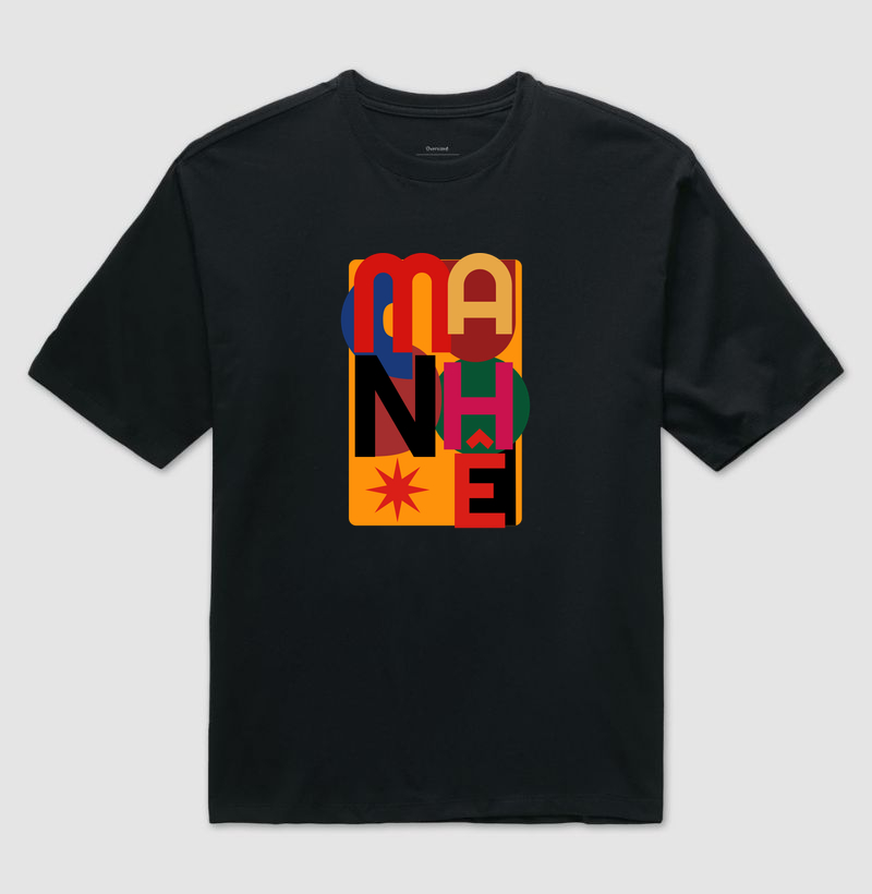 Camiseta oversized Manhê - Algodão Premium