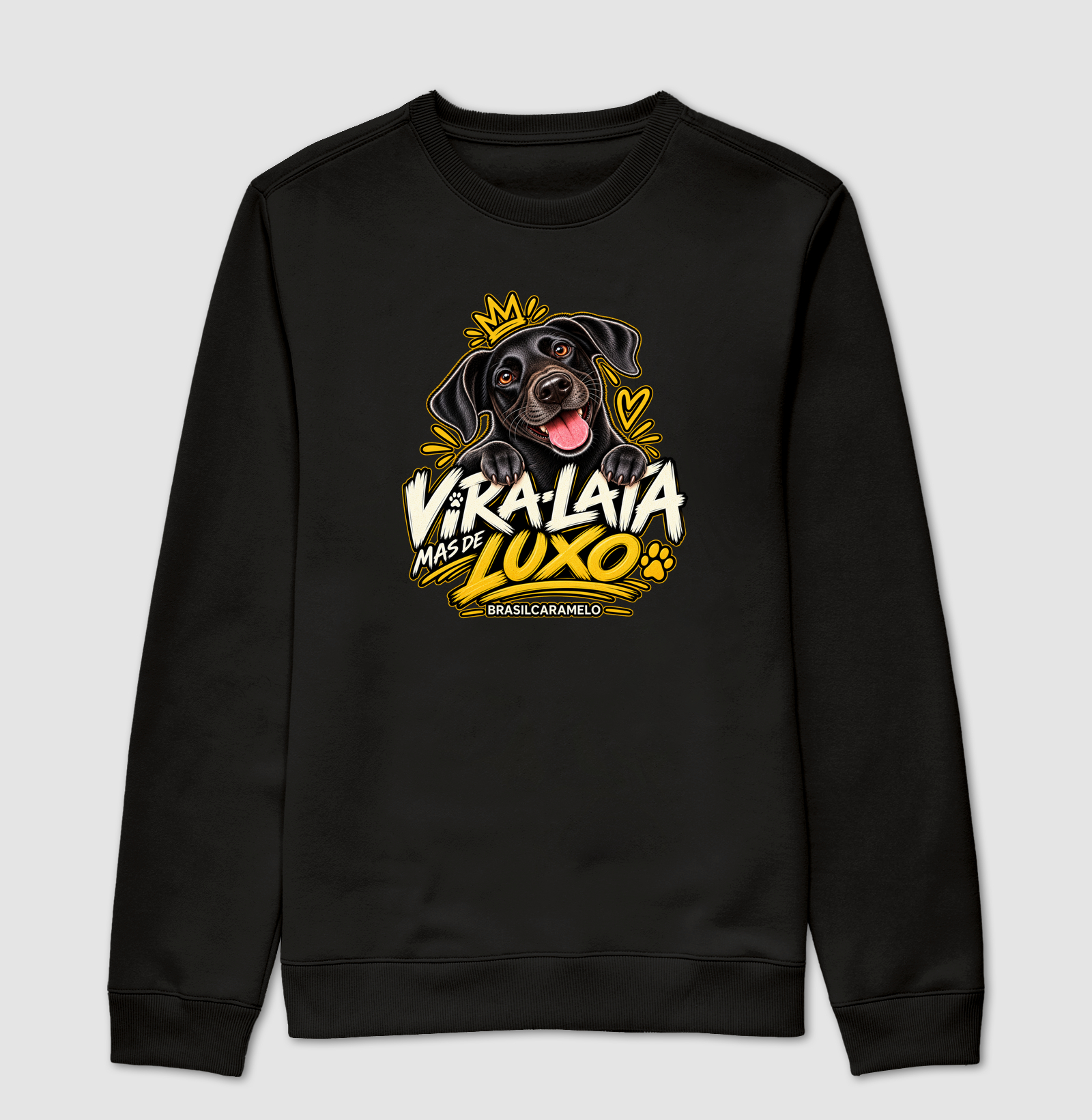 Vira-lata. Mas de luxo! - Suéter Moletom