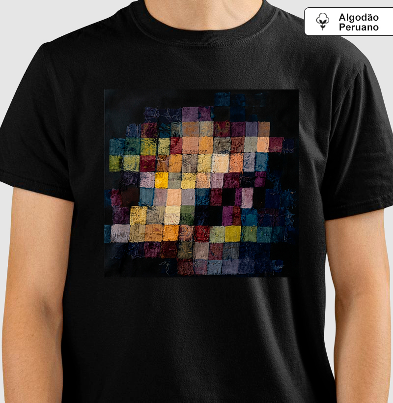 Camiseta Paul Klee Arte Moderna Geométrica Algodão Peruano 