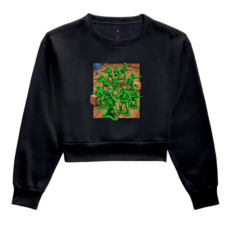 Cropped Moletom Pelotão Verde