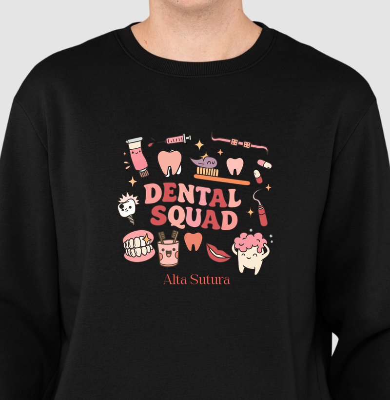 Suéter Moletom Unissex - Dental squad
