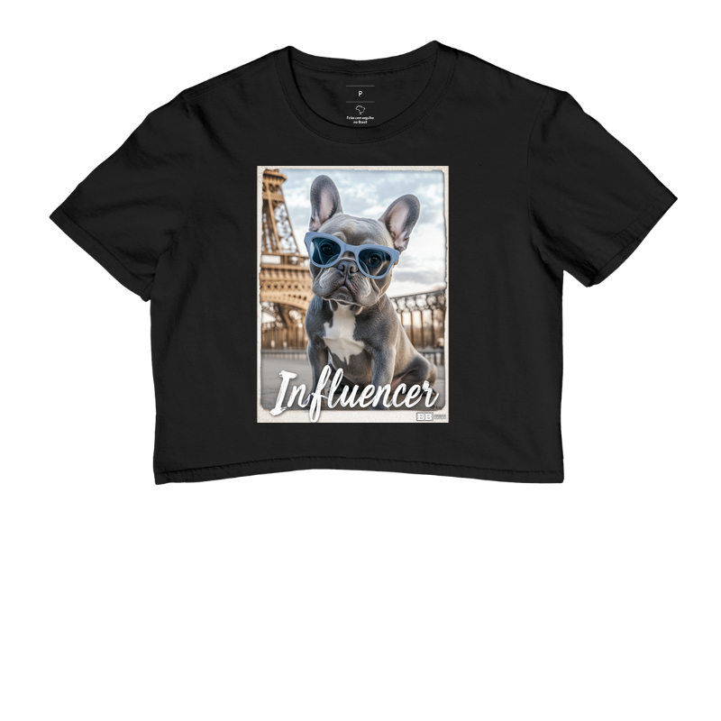 Camiseta Bulldog Frances "Influencer (Blue)"