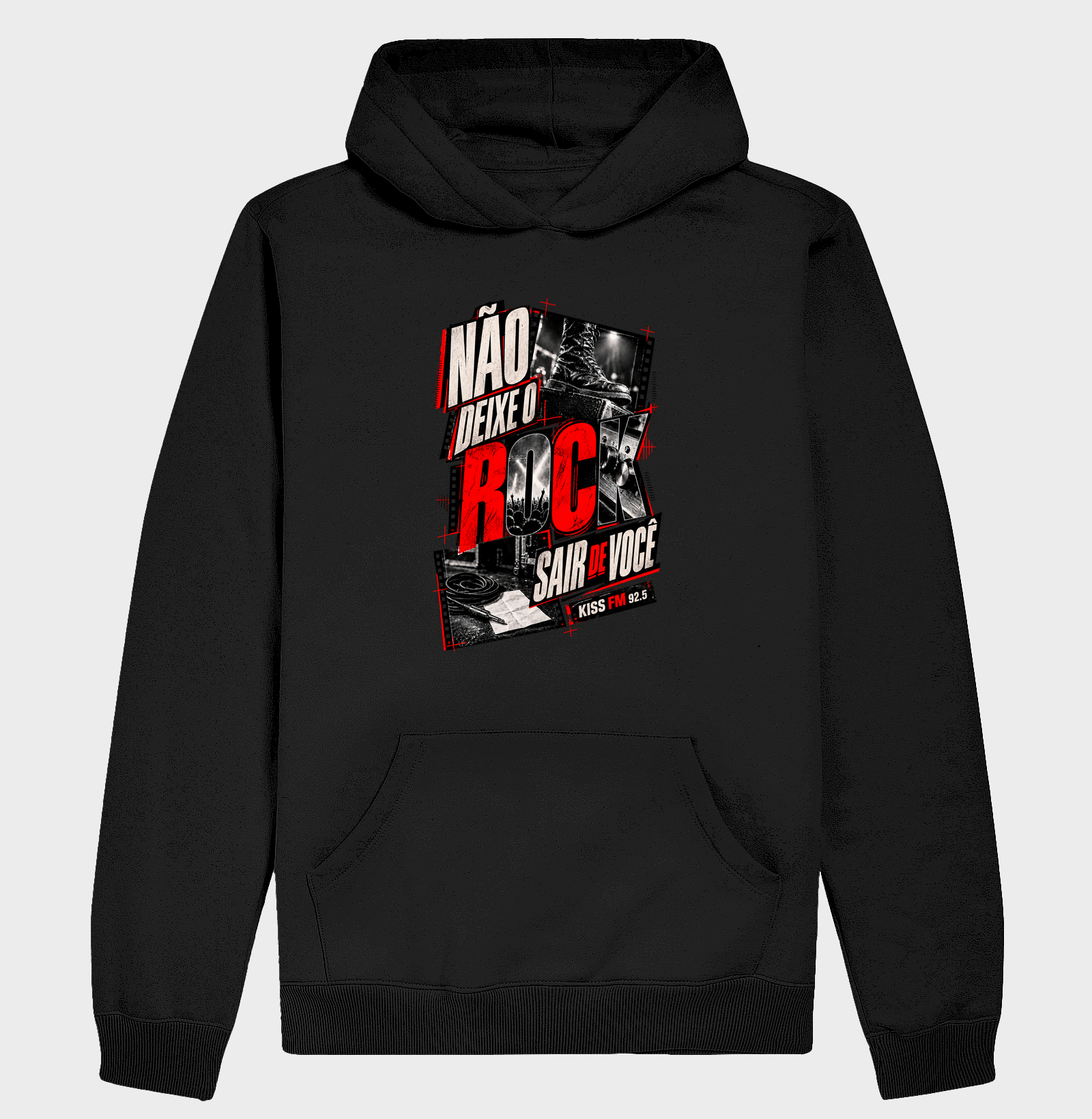Não Deixe o Rock Sair de Você III - Hoodie Moletom