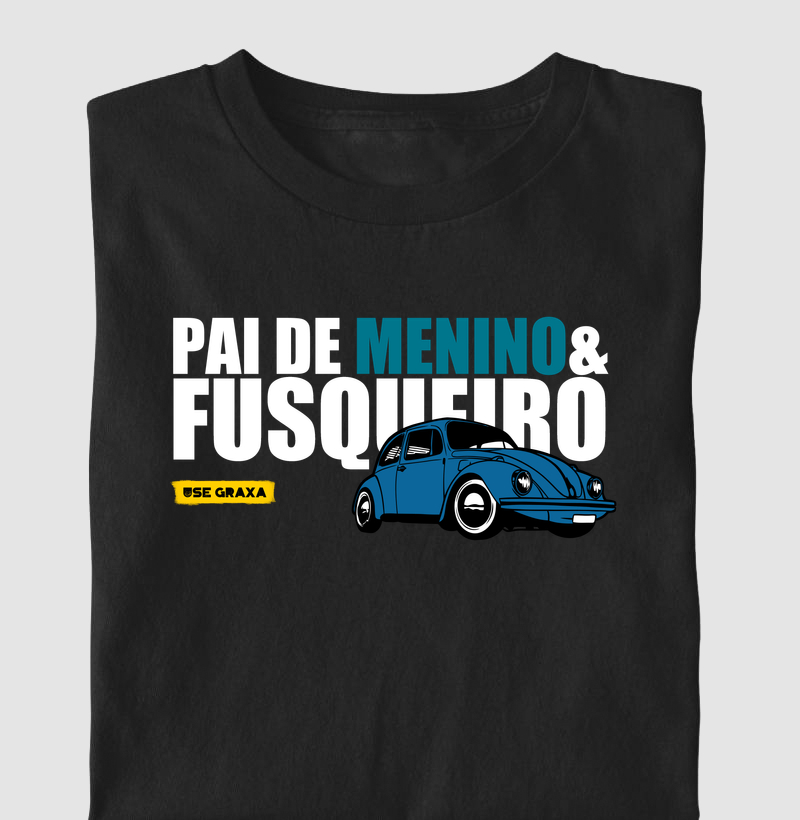 Pai de Menino e Fusqueiro Azul Escuro
