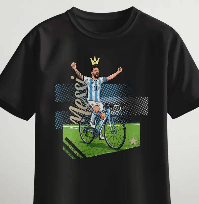 Messi pedalando