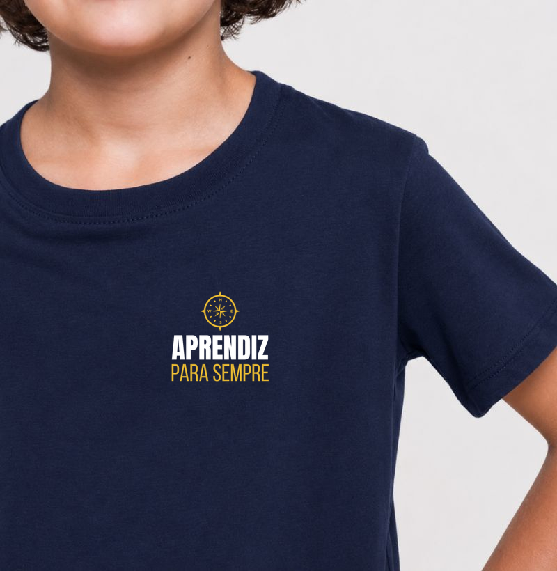 Camiseta Infantil Aprendiz Para Sempre — Kit Mestre da Vida
