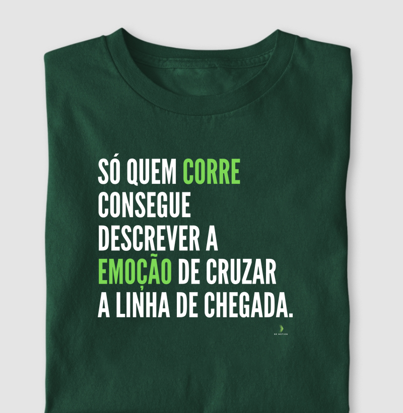 A emoção da linha de chegada