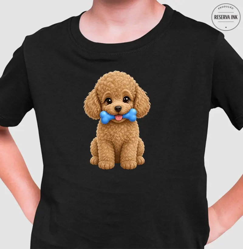 Poodle Marrom - Desenho Infantil