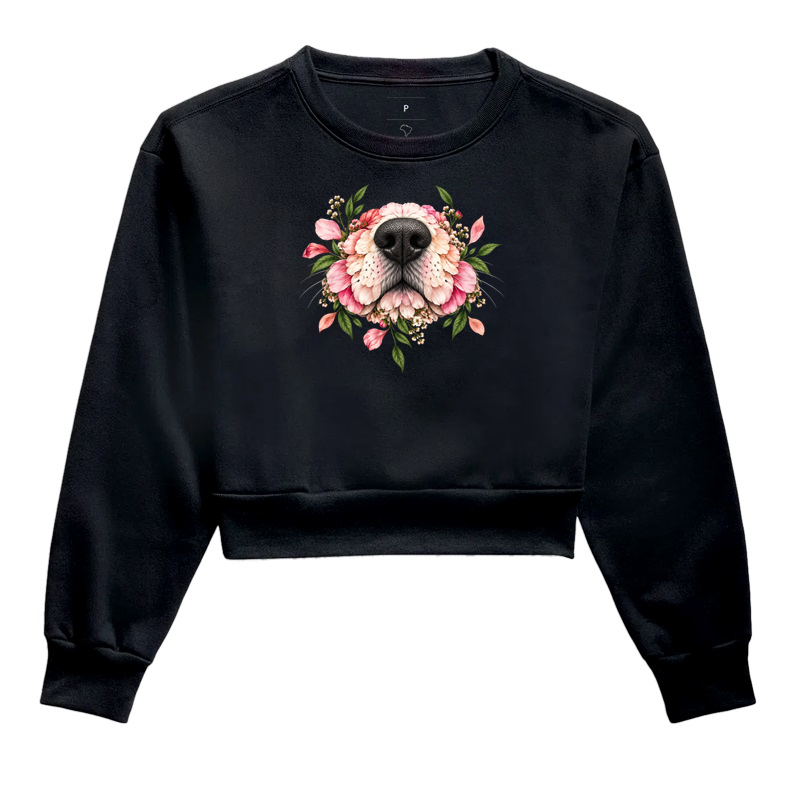 Focinho Florido - Cropped Moletom