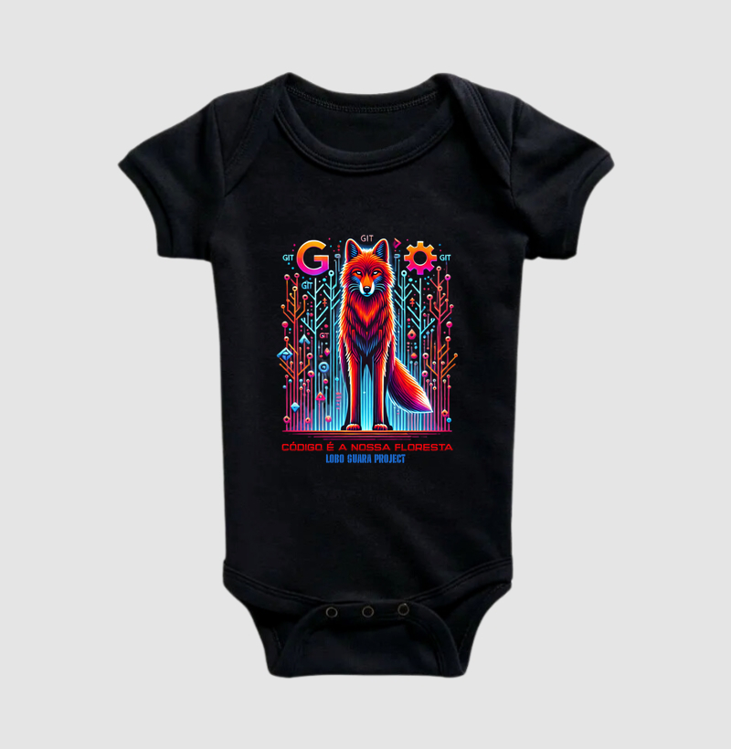 Body Infantil - Lobo Guará Project: Código é a nossa floresta