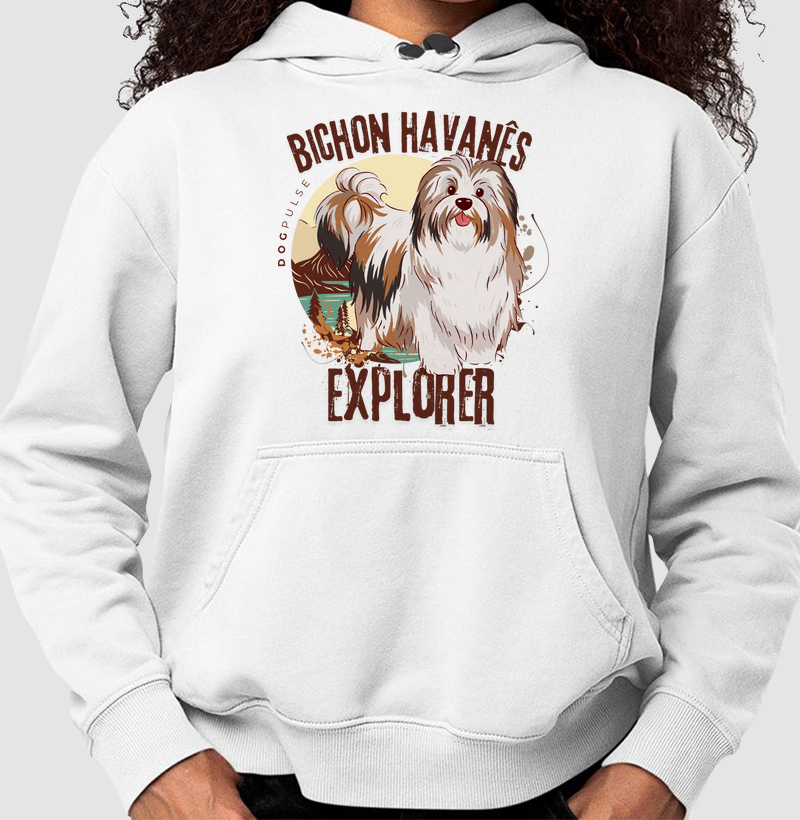 Moletom Dog Pulse Bichon Havanês Explorer – Tropical Vibes