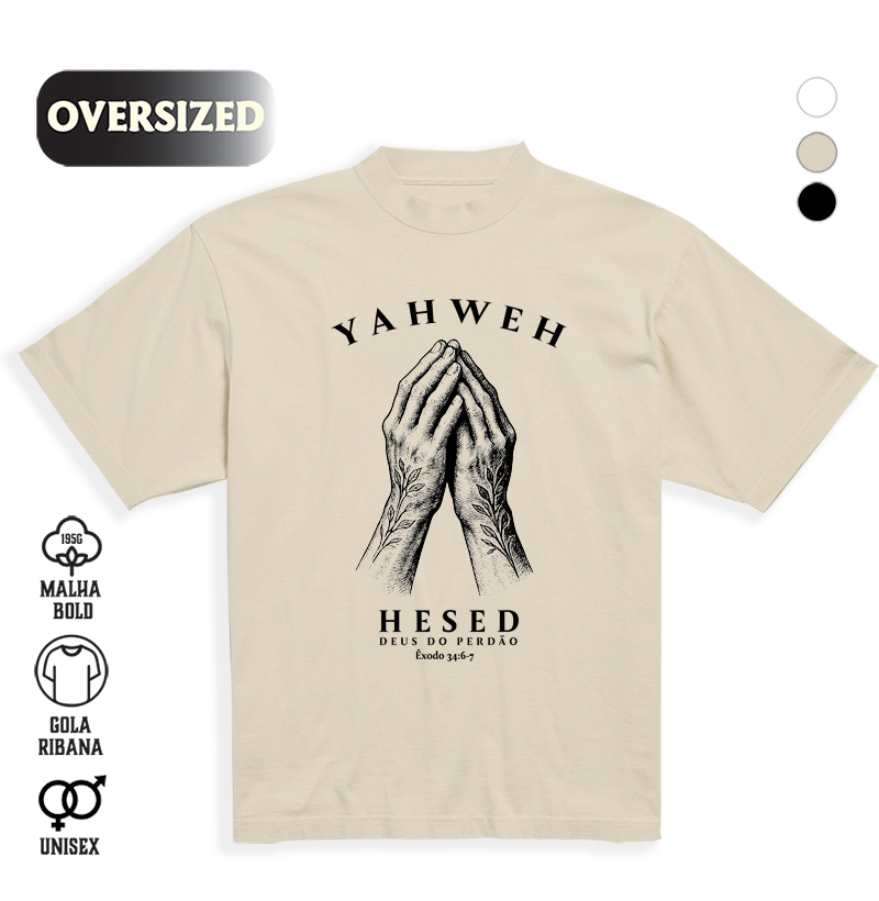 Camiseta Oversized Yameh - Deus do Perdão