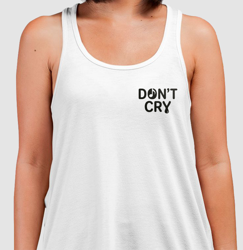 Estampa "Don't Cry" versão clara