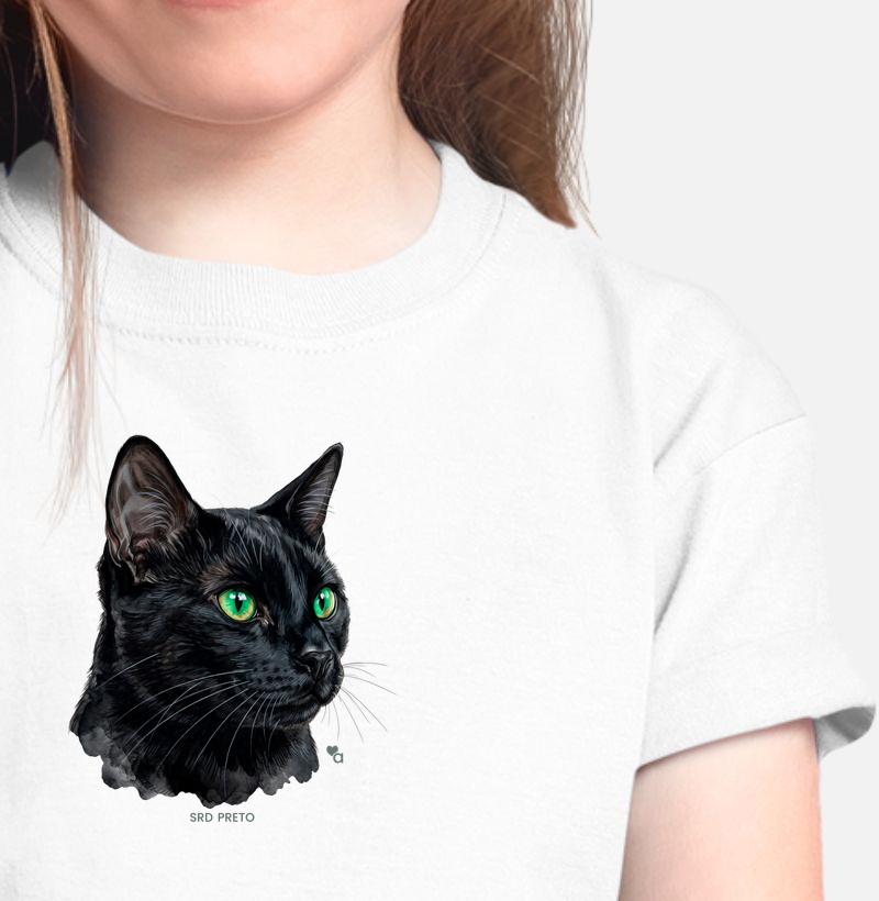 Gatos - SRD Preto - Infantil