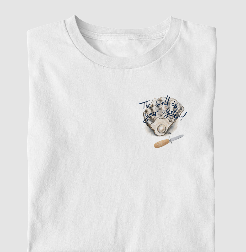 Camiseta Infantil The World is Your Oyster mini - por Enfim