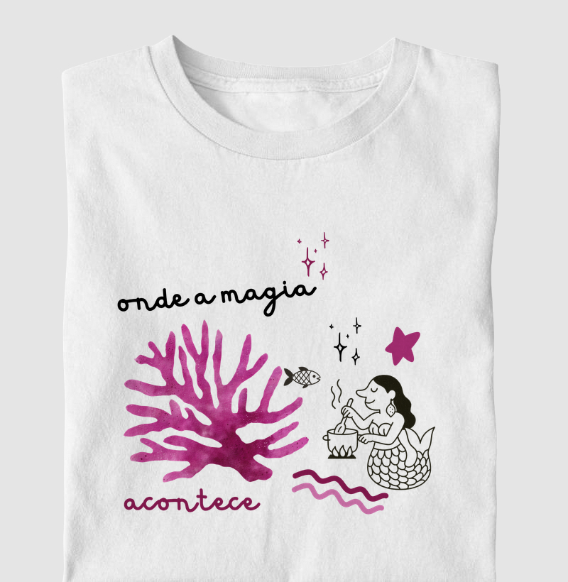 Camiseta Infantil Magia Rosa - por Maísa Campos