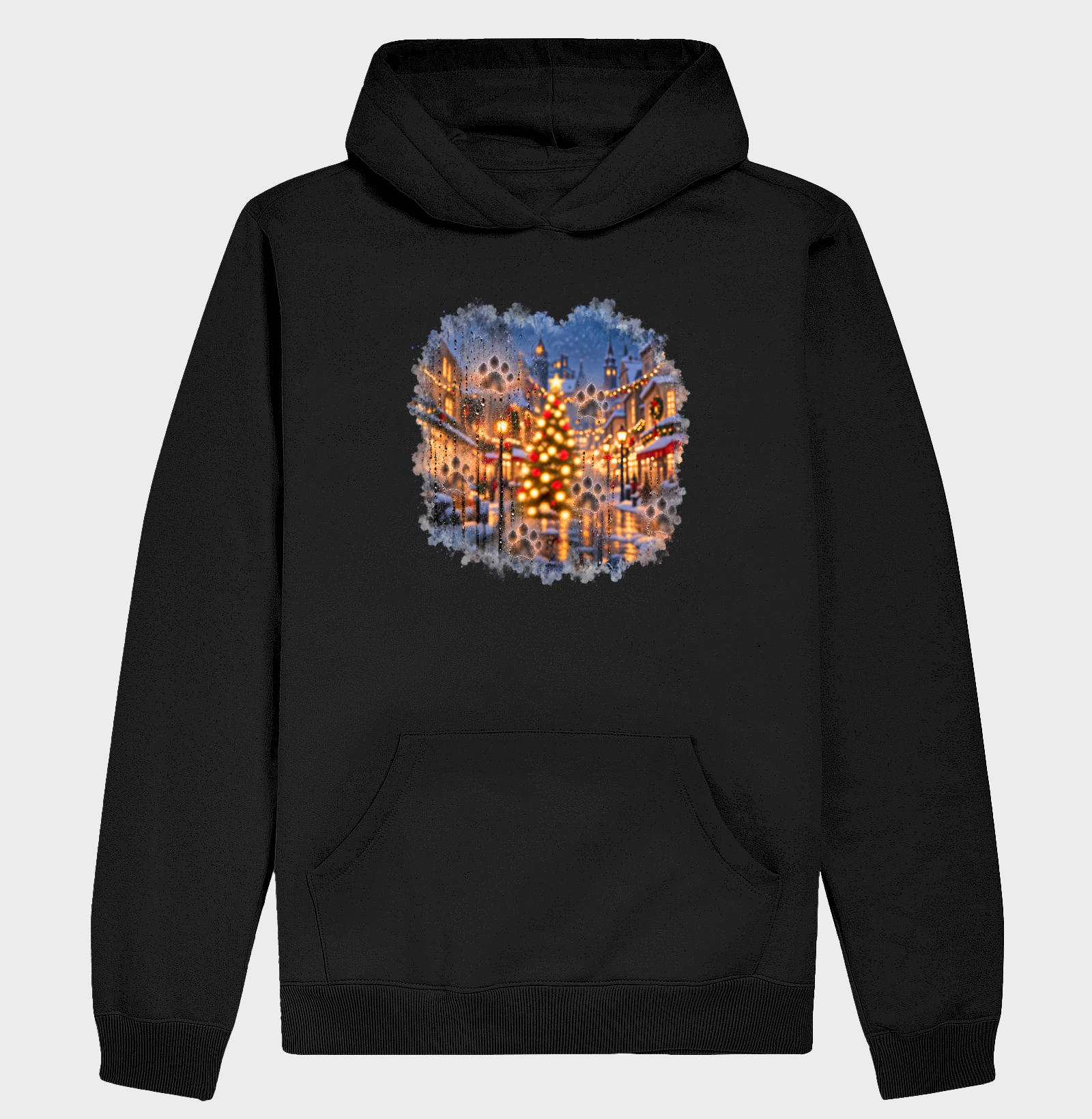 Vidro com Patinhas na Cidade de Natal  - Hoodie Moletom