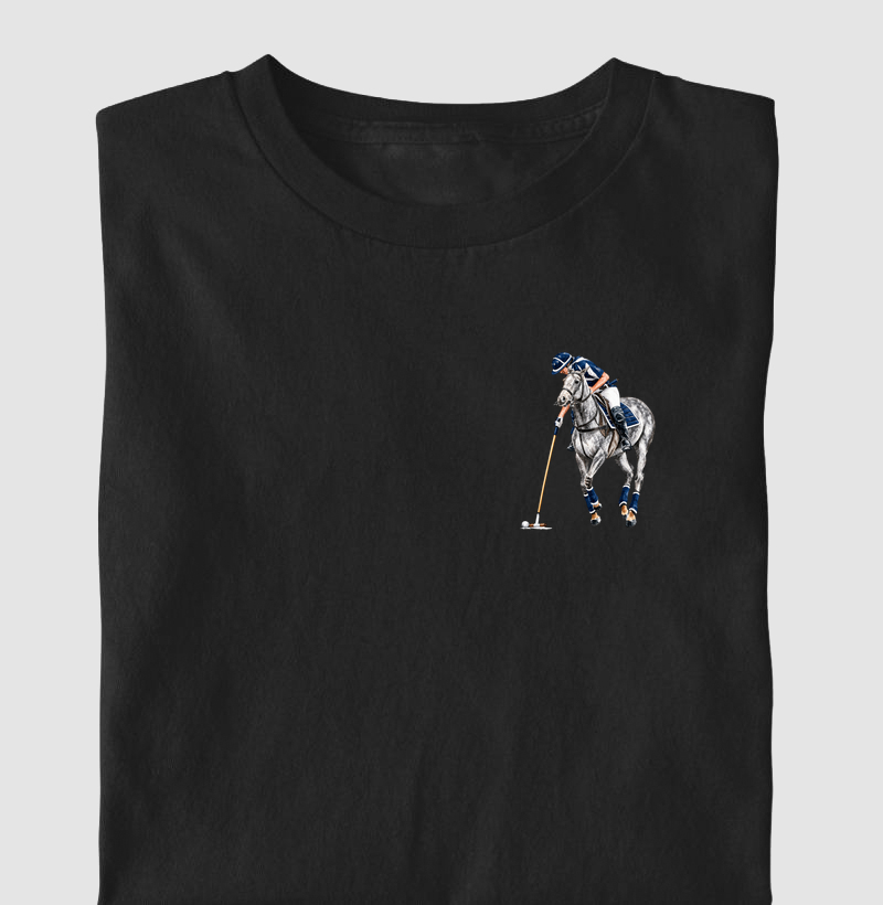 Polo - Tordilho Blue&White (Peito) - Camiseta Infantil