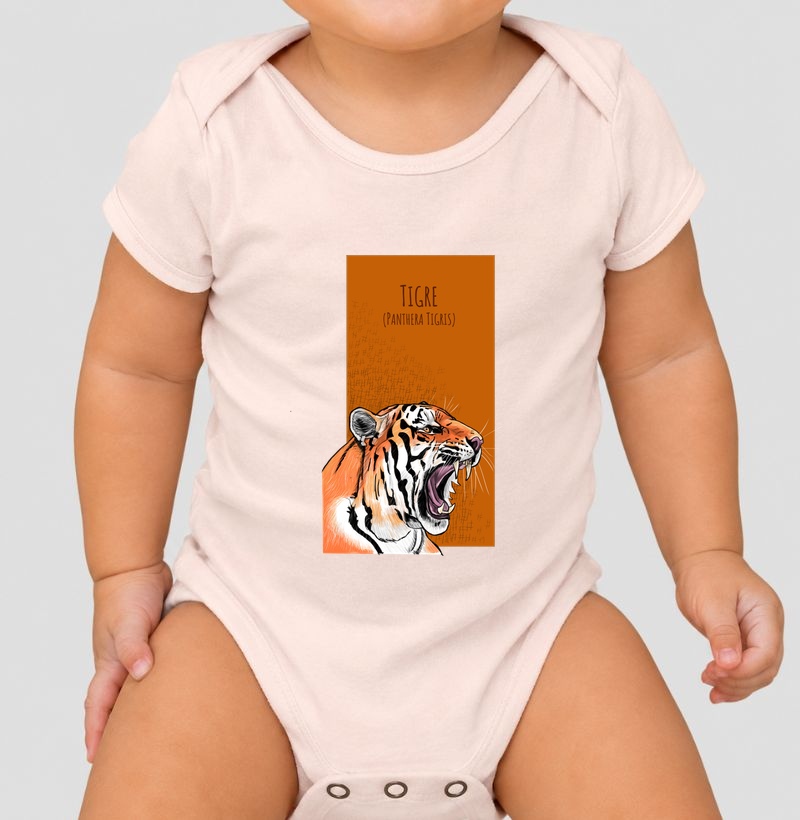 Body Infantil Tigre - Body Infantil