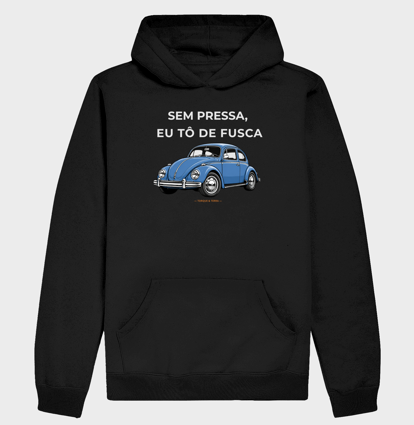 Sem pressa, eu tô de fusca - Azul médio acinzentado