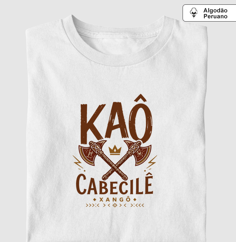 Saudação a Xangô - Camiseta Algodão Peruano
