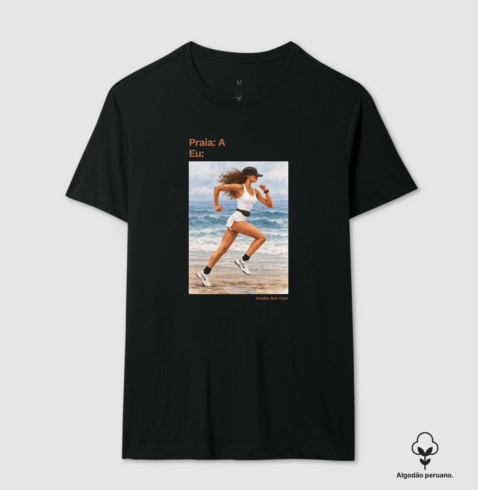 Corredora na praia